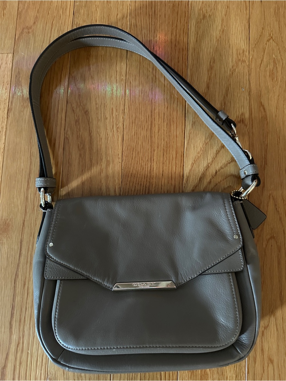 Grey coach bag